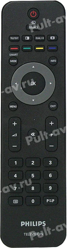 Пульт PHILIPS 242254901911, для телевизор PHILIPS 19PFL3403/60