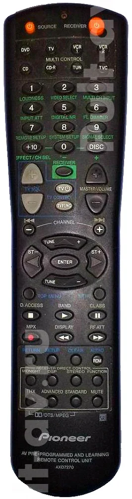 Пульт Pioneer AXD7270, для AV-ресивер Pioneer VSX-839RDS
