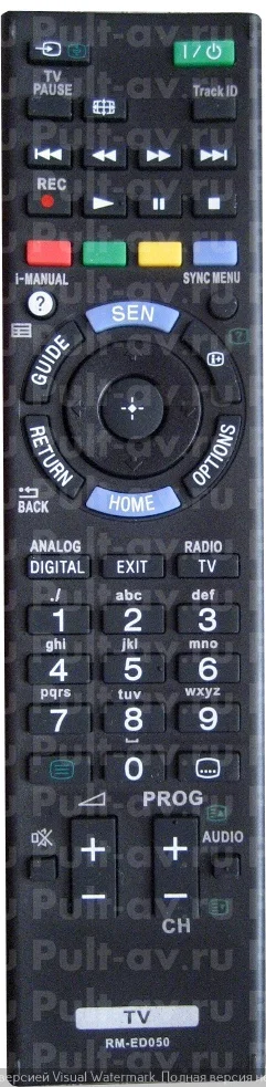 Пульт SONY RM-ED050, для телевизор SONY KDL-40EX650