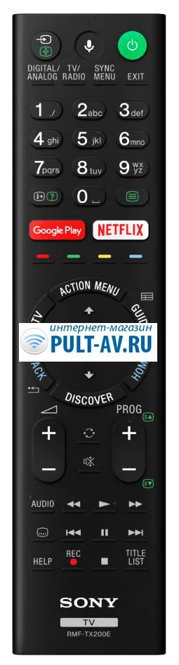 Пульт SONY RMF-TX200B (E, P) RMF-TX201ES