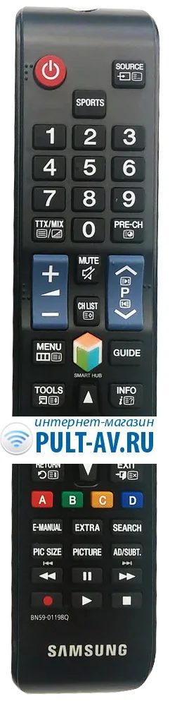 Samsung BN59-01198Q, пульт для телевизор Samsung UE50JS7200U
