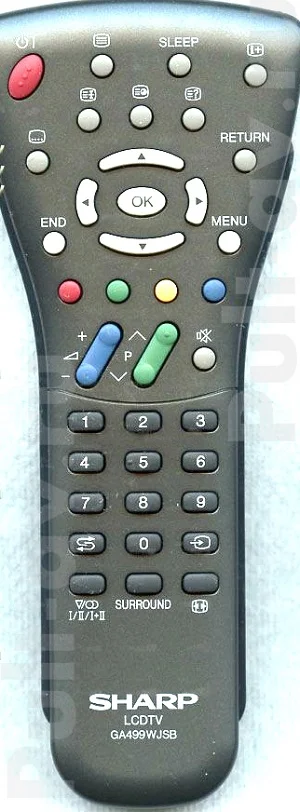 Пульт SHARP GA499WJSB, для телевизор SHARP LC-32GA9E-S AQUOS
