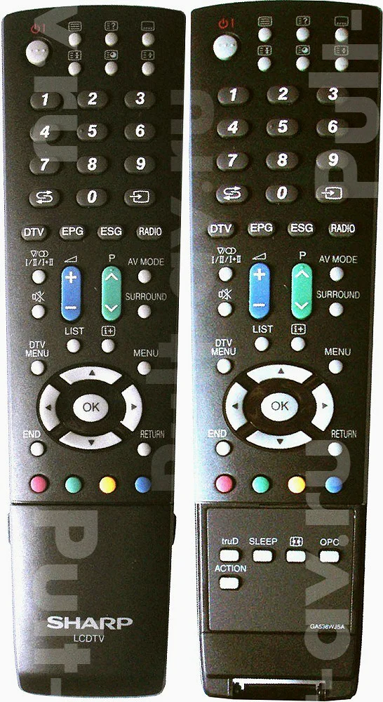 Пульт SHARP GA538WJSA, для телевизор SHARP LC-32RD2RU