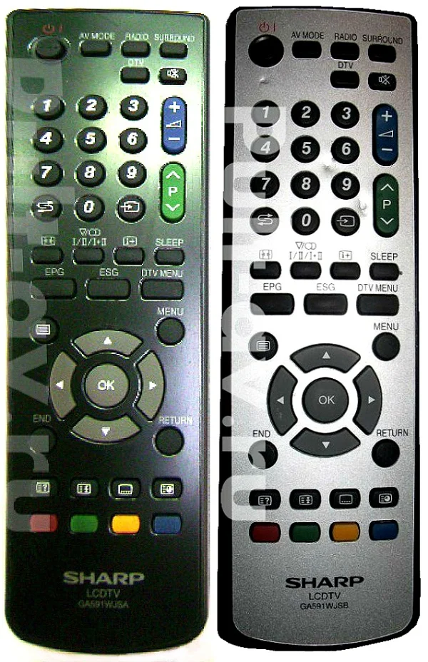 Пульт SHARP GA591WJSA, RRMCGA591WJSB