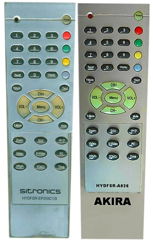 Sitronics HYDFSR-EP209C1/S, AKIRA HYDFSR-A026, пульт для телевизор Sitronics LCD-3231W