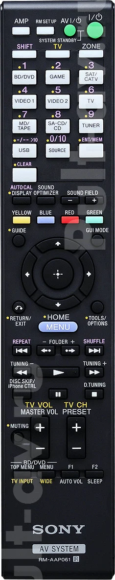 Оригинальный пульт SONY RM-AAP061 (RM-AAP062), для AV-ресивер SONY STR-DH820