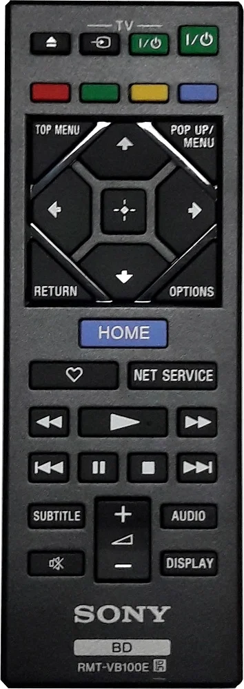 Пульт Sony RMT-VB100E, для BluRay DVD-плеер BDP-S3500