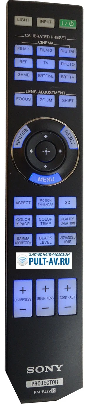 Пульт Sony RM-PJ22, для проектор Sony VPL-VW600ES Full HD 3D