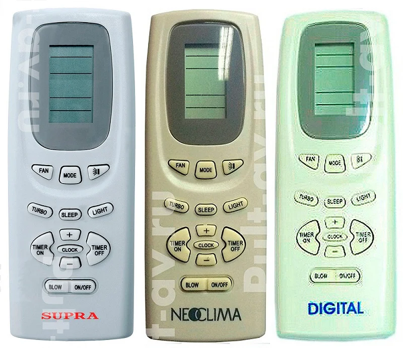 Пульт для кондиционер NEOCLIMA, SUPRA, DIGITAL, ELENBERG YK1F