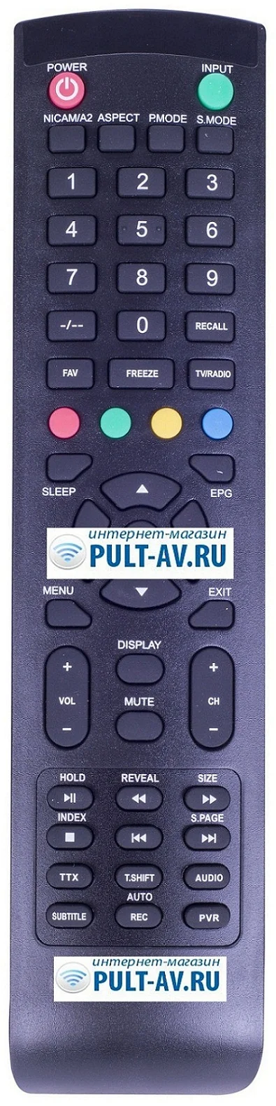 Пульт TELEFUNKEN Y-72C2-PVR, TF-LED32S32T2