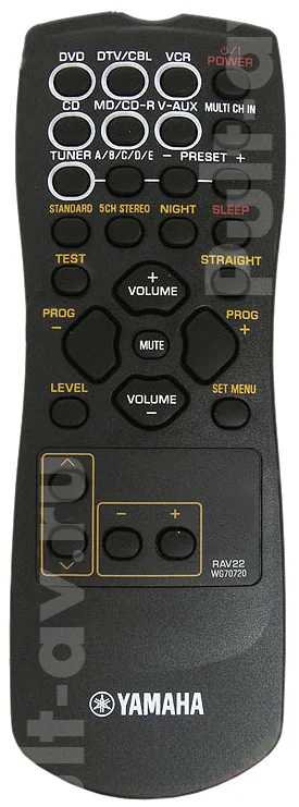 Пульт YAMAHA RAV22, WG70720 для AV-ресивер YAMAHA RX-V35, RX-V357