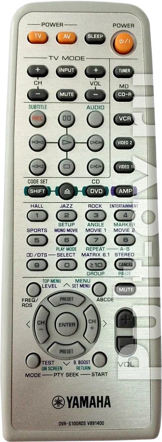 Оригинальный пульт Yamaha DVR-S100RDS, V891400