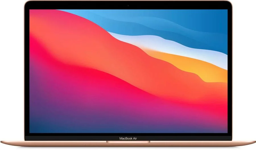 Ноутбук Apple MacBook Air A2337, 13.3", IPS, Apple M1 8 core 8ГБ, 256ГБ SSD, Mac OS, MGND3LL/A, золотой ENG KB