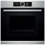 Электрический духовой шкаф Bosch HMG636RS1, серебристый
