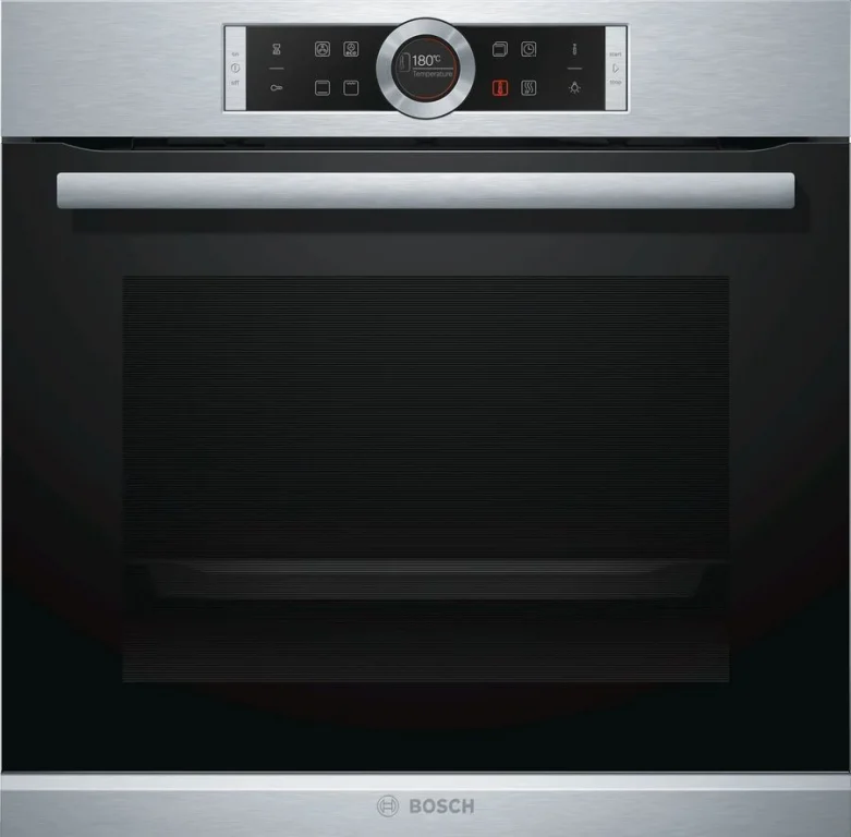 Электрический духовой шкаф Bosch HBG634BS1, серебристый