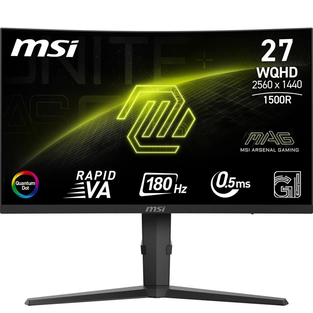 Монитор 27" MSI MAG 275CQRF QD E2 Black VA