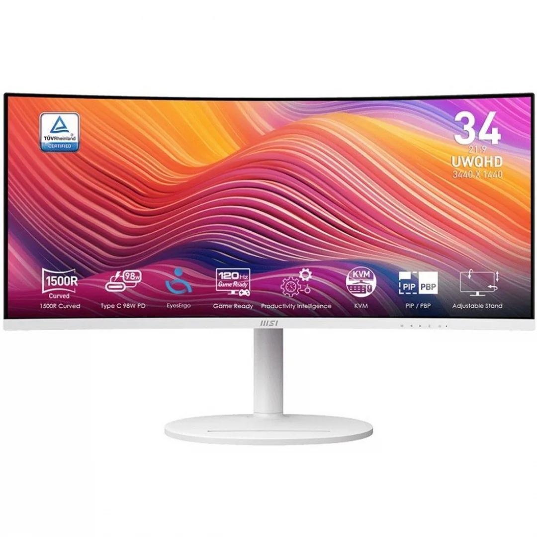 Монитор 34" MSI Modern MD342CQPW White