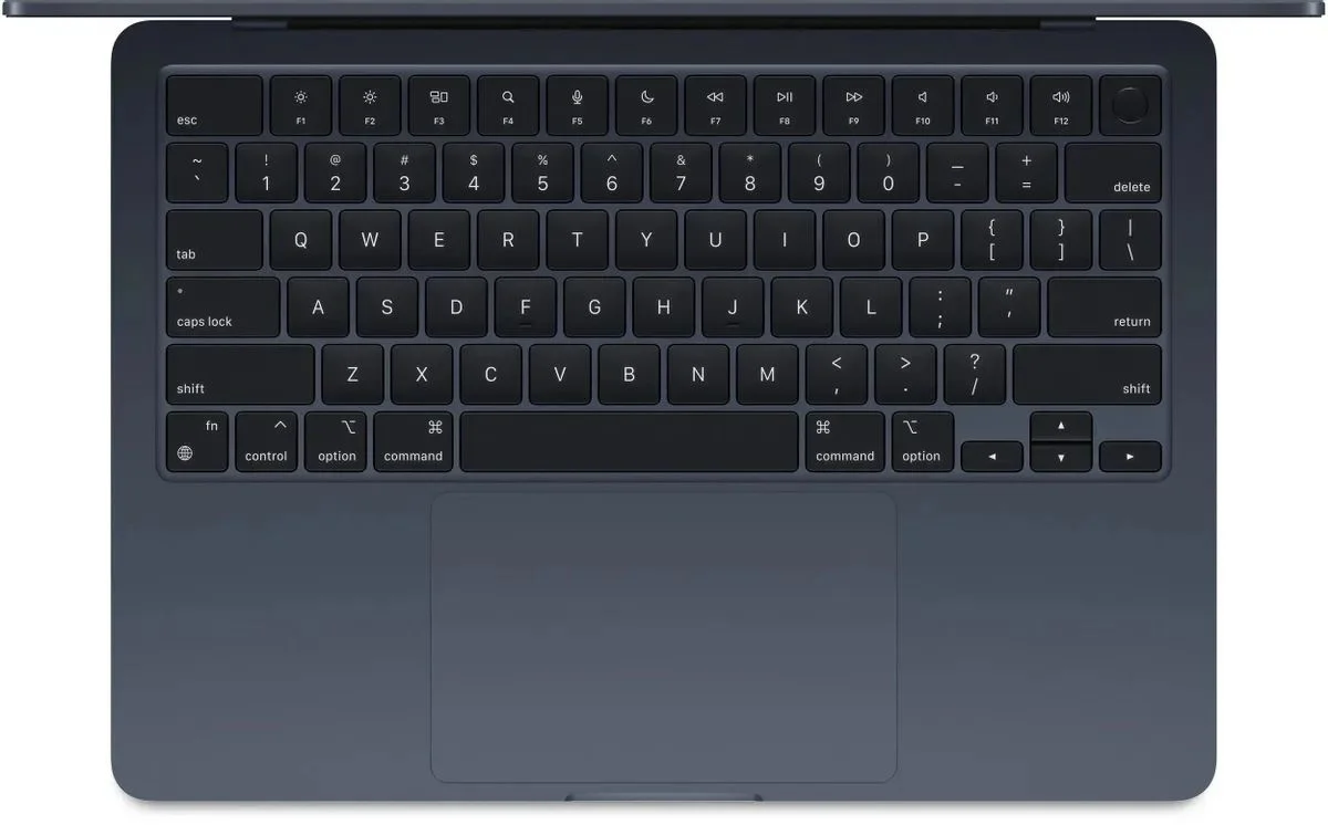 Ноутбук Apple MacBook Air A3113 M3 8 core 8Gb SSD256Gb/8 core GPU 13.6" IPS (2560x1664) Mac OS midnight WiFi BT Cam (MRXV3ZP/A)