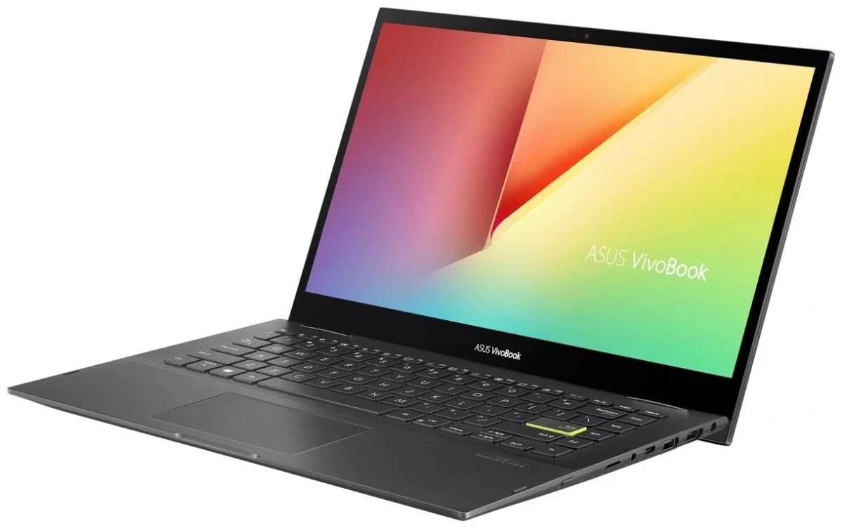 Ноутбук ASUS Vivobook Flip 14 TP470EA-EC309W 14" 1920x1080, Intel Core i5 1135G7 2.4 ГГц, RAM 8 ГБ, SSD 256 ГБ, Intel Iris Xe Graphics, Windows 11 Home, 90NB0S01-M00F50, Indie Black