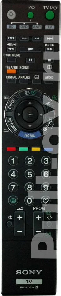 Пульт SONY RM-ED019, для телевизор SONY KDL-40W5820