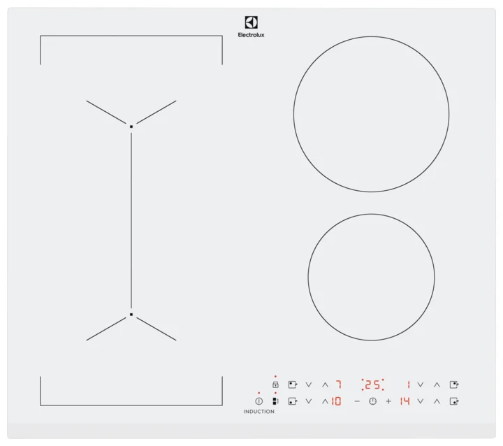 x04h4et0tdbshkb8g71b3ehd9etxhtcj Индукционная варочная панель Electrolux IPE6443WFV, белый — изображение 1