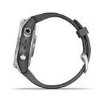 Умные часы Garmin Fenix 7s 42 мм, серебристый с графитовым силиконовым ремешком — изображение 6